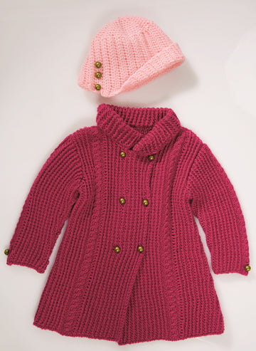 Babies Coat in Bergere de France Barisienne - 60437-16 - Downloadable PDF