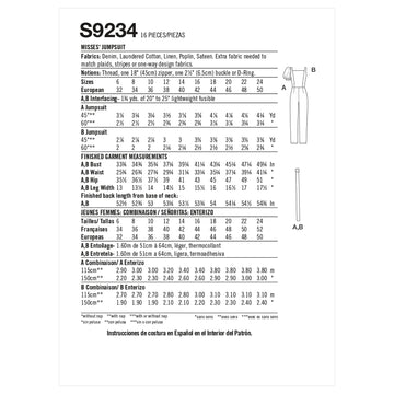 Simplicity Misses' Jumpsuit S9234 - Sewing Pattern