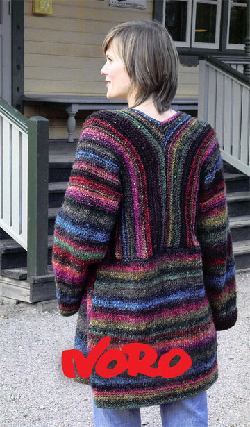 Bettna Coat in Noro Silk Garden - Downloadable PDF