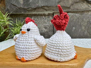 Hen Flip the Bird: Surprise Funny Amigurumi