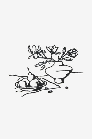 DMC Magnolia and Pears Still Life Embroidery Pattern - PAT2005 - Downloadable PDF