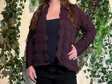 Häkelanleitung Cardigan in Wellenoptik