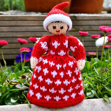 Anneke - Christmas Elf Folk Doll Knitting Pattern