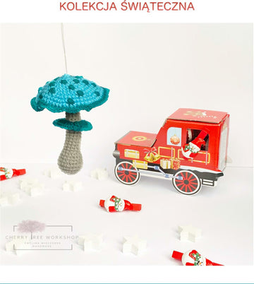 Christmas bauble mushroom