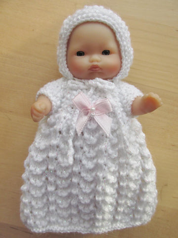 5" Berenguer Christening Outfit