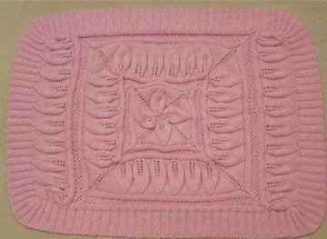 Leaf Design Moses Basket/Pram Blanket