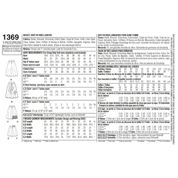 Simplicity Women's Skirts in Three Lengths 1369 - Sewing Pattern