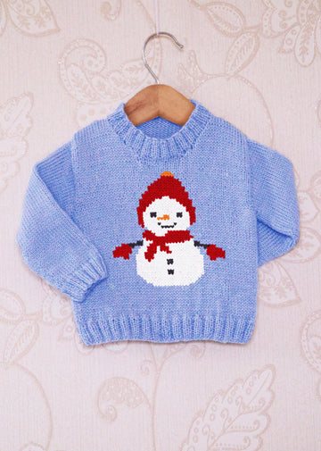 Intarsia - Snowman Chart - Childrens Sweater
