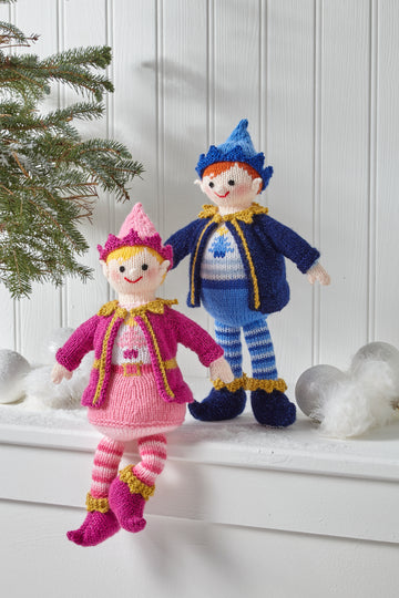 King Cole Christmas Knits Book 11 - Santa, Mrs Clause & Elf family patterns - Leaflet