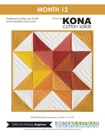 Robert Kaufman Month 12 - Downloadable PDF