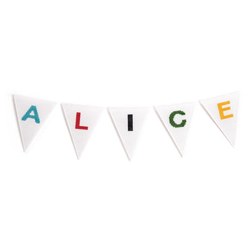 Rico Cross-Stitch Kit - Alphabet Banner - 80213-52-00 - 16.5cm x 20.5cm