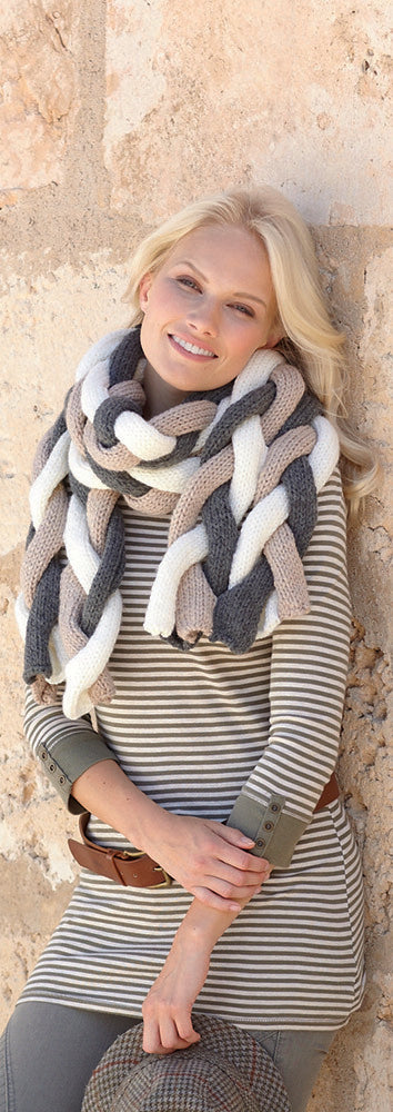 Scarf & Snood in Hayfield Chunky with Wool - 7302 - Downloadable PDF