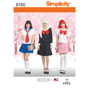 Simplicity Pattern 8160 Effy Sews Cosplay Women's Costume 8160 - Sewing Pattern