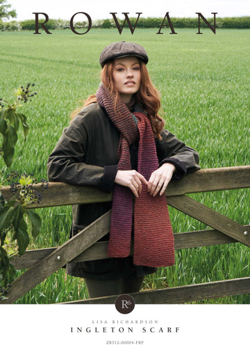 Ingleton Scarf in Rowan Felted Tweed Colour - Downloadable PDF