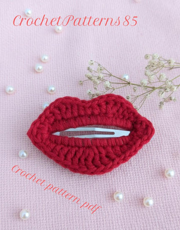 Red Lips Hair Clip English-US