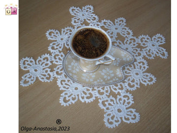 Openwork crochet doily 2