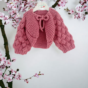Bubble Sleeve Children's Cardigan