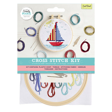 Simply Make Sail Boat Cross Stitch Kit