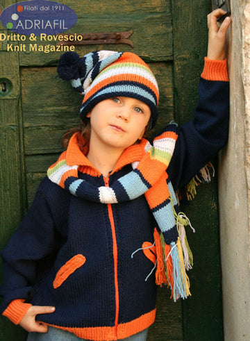 Oklahoma Jacket in Adriafil Genziana - Downloadable PDF