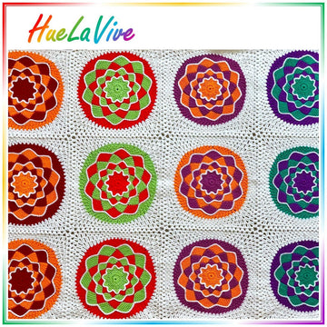 Large Squares Blanket By HueLaVive
