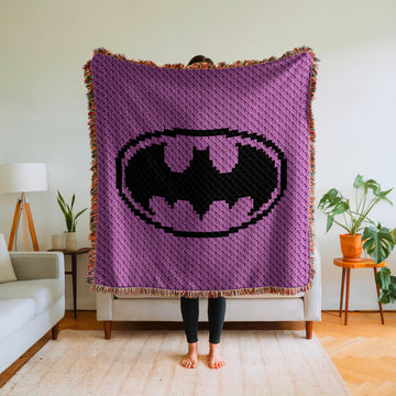 Bat Blanket C2C Crochet Pattern