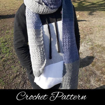 V-Stitch Textured Crochet Scarf Pattern