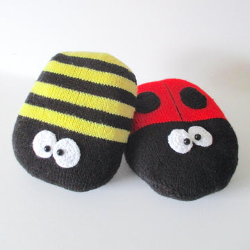 Ladybird and Bee Cushions