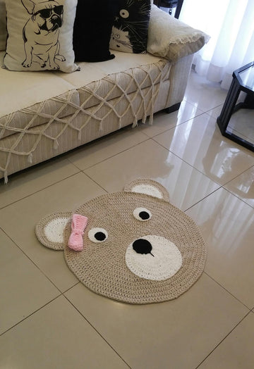 Crochet pattern of Bear Rug