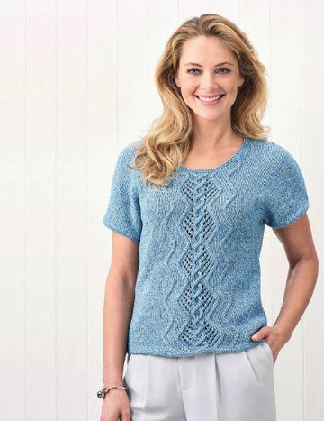 Denim Cable Panel Top
