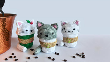 Catpuccino cat in a cup
