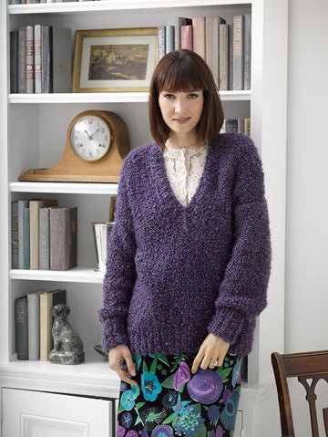 Comfy And Quiet Pullover in Lion Brand Homespun Thick & Quick - L30260