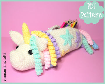 Unicorn Pencil Case Crochet Pattern