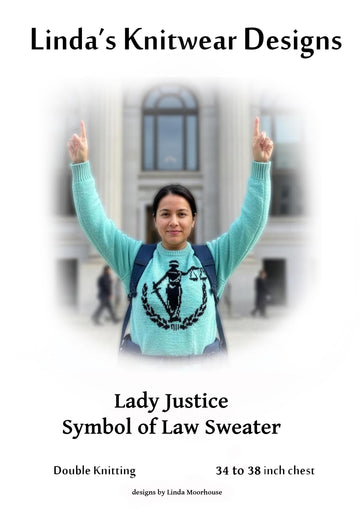 Lady Justice Symbol of Law motif Lady's sweater
