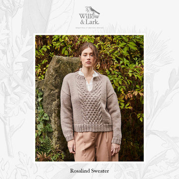 Rosalind Sweater - Jumper Knitting Pattern For Women in Willow & Lark Strath by Willow & Lark
