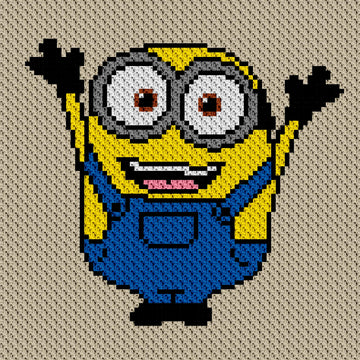 C2C Bob Minion Crochet Blanket Pattern
