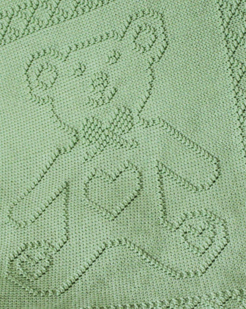 Teddy Bear Portrait Afghan