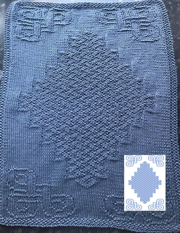 Nr. 603 – Celtic diamonds guest towel