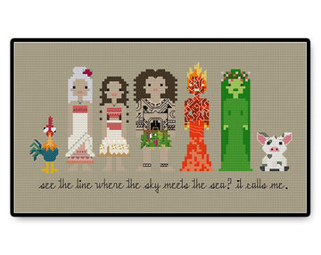 Moana - PDF Cross Stitch Pattern