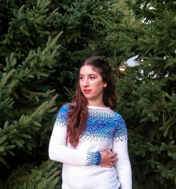 Midnight Snowfall Sweater