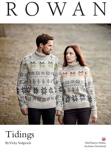 Tidings Sweaters in Rowan Felted Tweed DK - D154 - Downloadable PDF