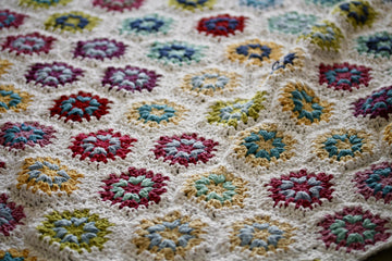 Hexagon Granny Square Temperature Blanket Crochet Pattern