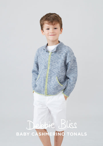 Oscar Jacket - Knitting Pattern in Debbie Bliss Baby Cashmerino Tonals