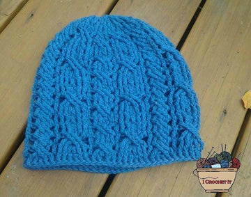 Cabled Slouchy Hat