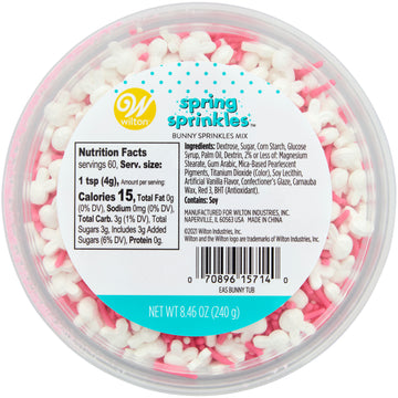 Wilton Easter Bunny Sprinkles Short Tub
