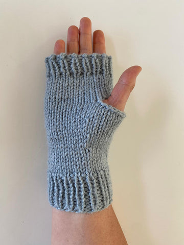My First Fingerless Mitts