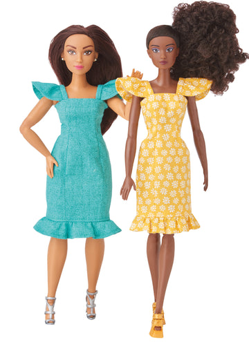 Simplicity 11 1/2" Fashion Clothes for Regular and Curvy Size Dolls by Andrea Schewe Designs S9769 - Sewing Pattern