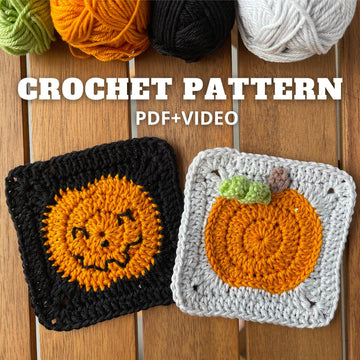 Granny square pumpkin Halloween