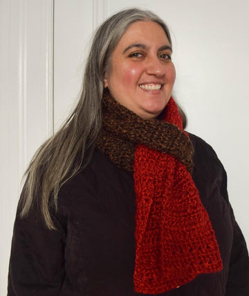Color Blocked Co-Ed Scarf