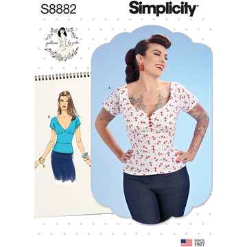 Simplicity S8882 Misses Gertie Top - Sewing Pattern