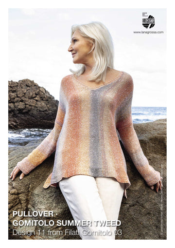 Pullover in Lana Grossa Gomitolo Summer Tweed - 11 - Downloadable PDF